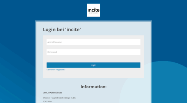 Log in to INcite for Secure Access